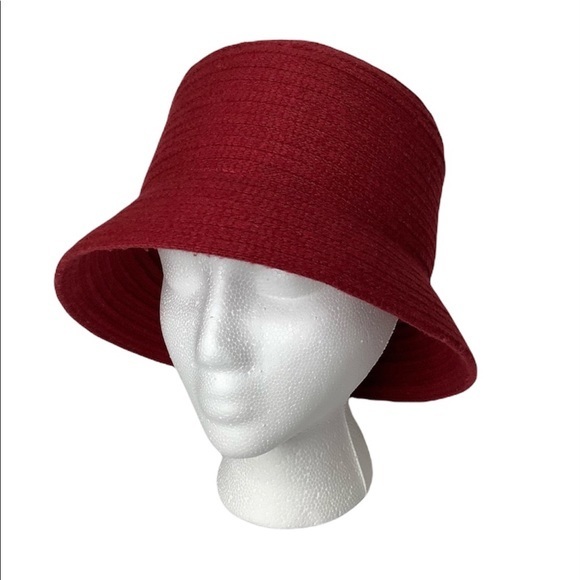 Nordstrom cashmere blend Wine bucket hat size OSFM EUC main image 11